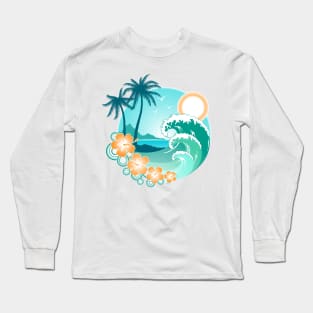 Hawaiian Island Long Sleeve T-Shirt